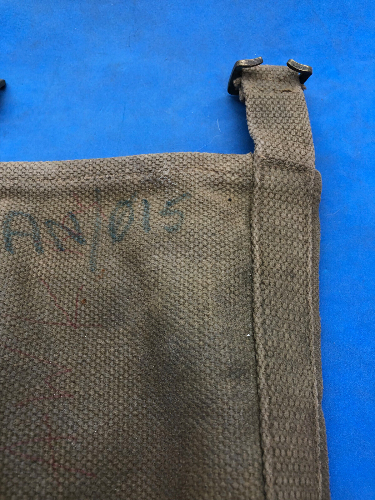 WW2 British Army 37 Pattern Webbing Water Bottle Carrier Harness - 1944 Dated - The Militaria Shop
