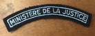 Canadian Army Shoulder Title for the legal dept - Ministere de la Justice - The Militaria Shop