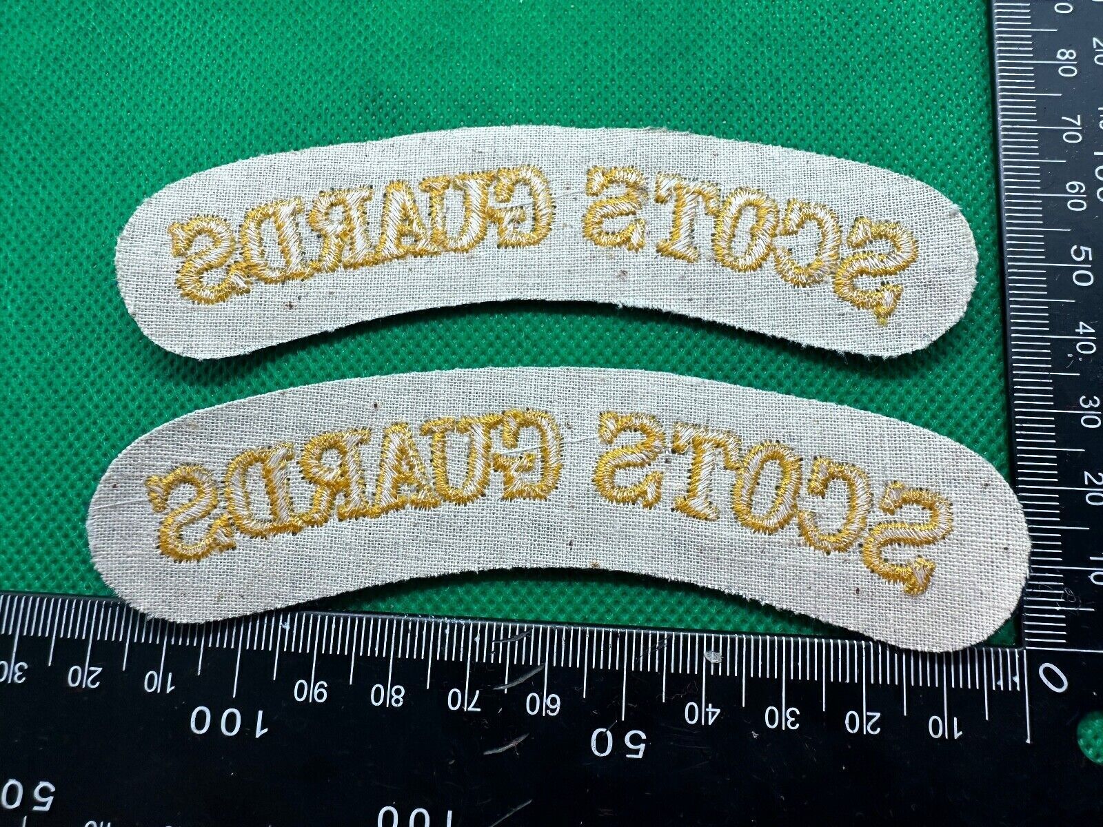 Scots Guards British Army Shoulder Titles Pair - WW2 Onwards Pattern - The Militaria Shop