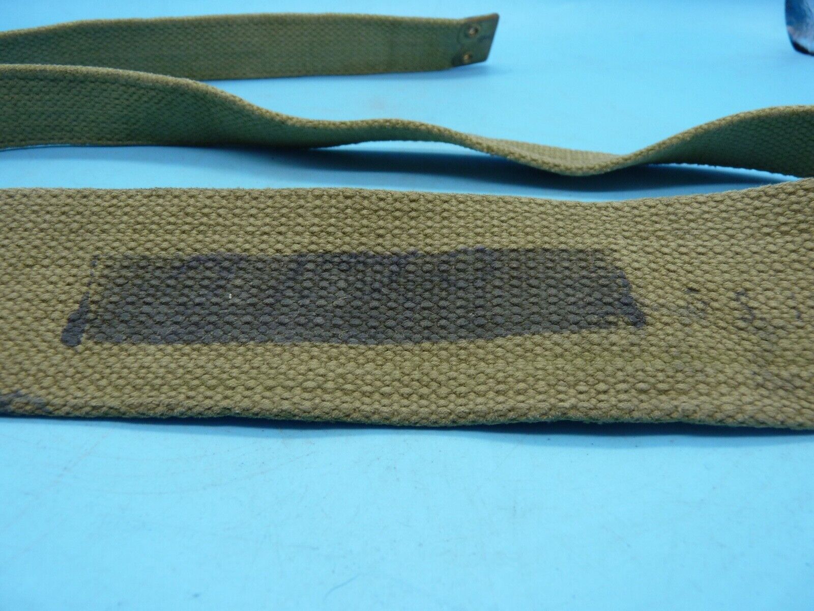 Original WW2 British Army 37 Pattern Canvass Shoulder Strap / Cross Strap - The Militaria Shop