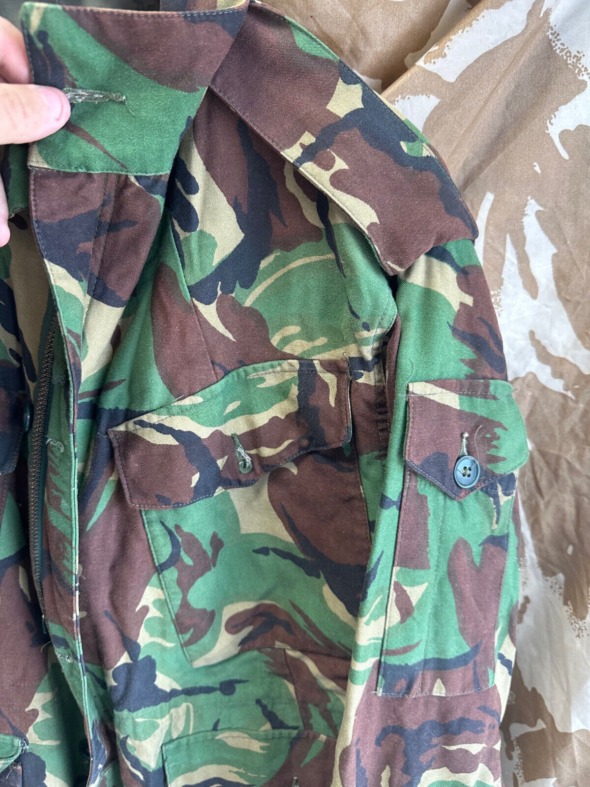 Genuine British Army 1968 Pattern DPM Combat Smock - Size 1 - 40" Chest - The Militaria Shop