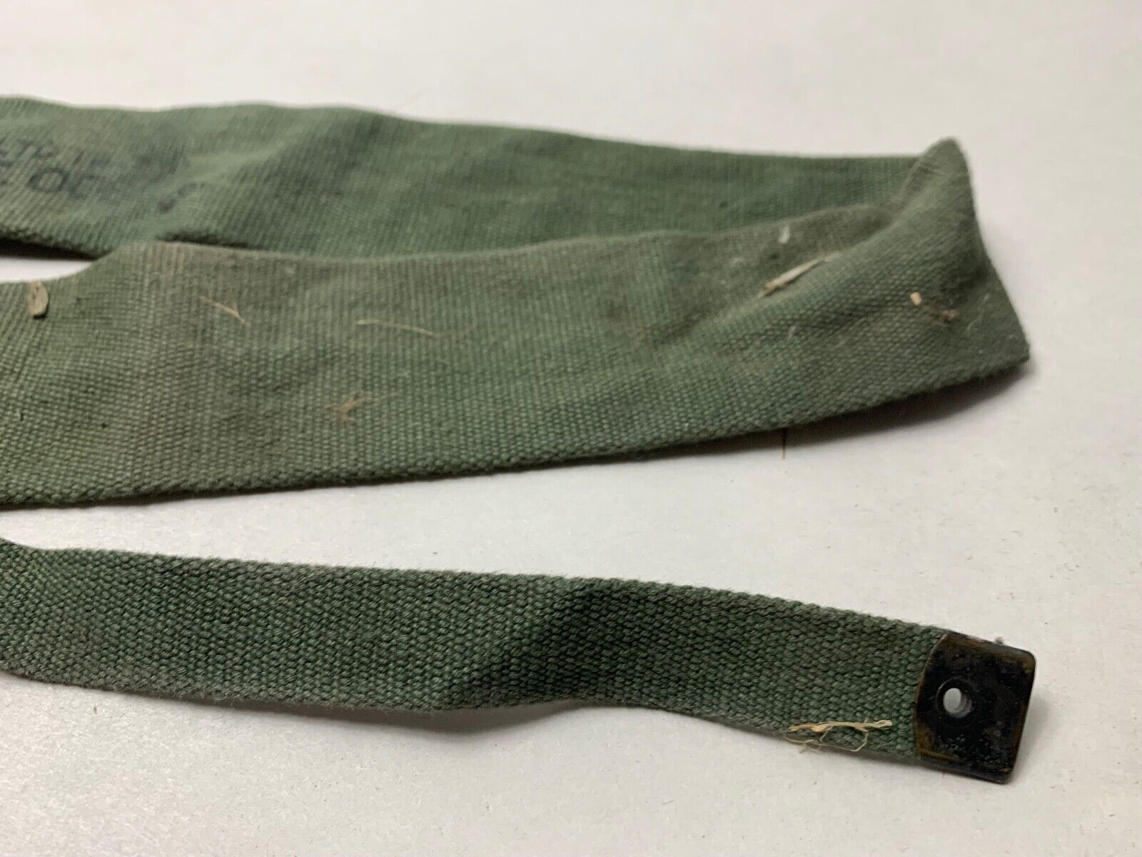 Original WW2 British Army 44 Pattern Equipment Strap - 1945 Dated - The Militaria Shop