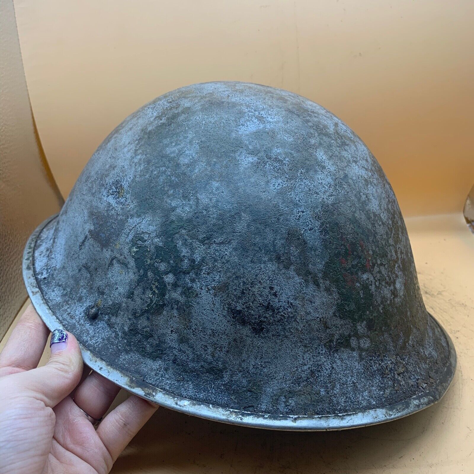 Original WW2 Onwards (1945-1952) British Army Mk4 Turtle Helmet - The Militaria Shop