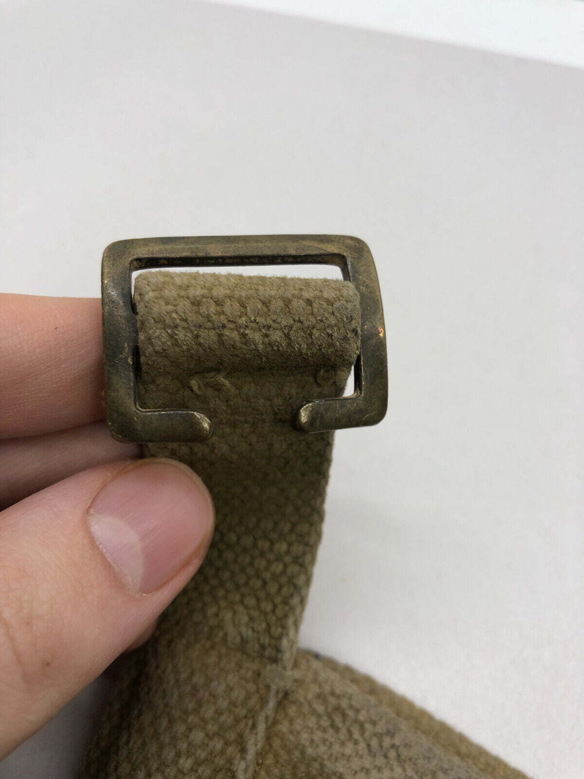 WW2 British Army 37 Pattern Webbing Water Bottle Carrier Harness - 1940 Dated - The Militaria Shop