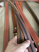Aker Brown Leather Pistol Police Belt - Varied Sizes - Hidden Coin Compartment - The Militaria Shop