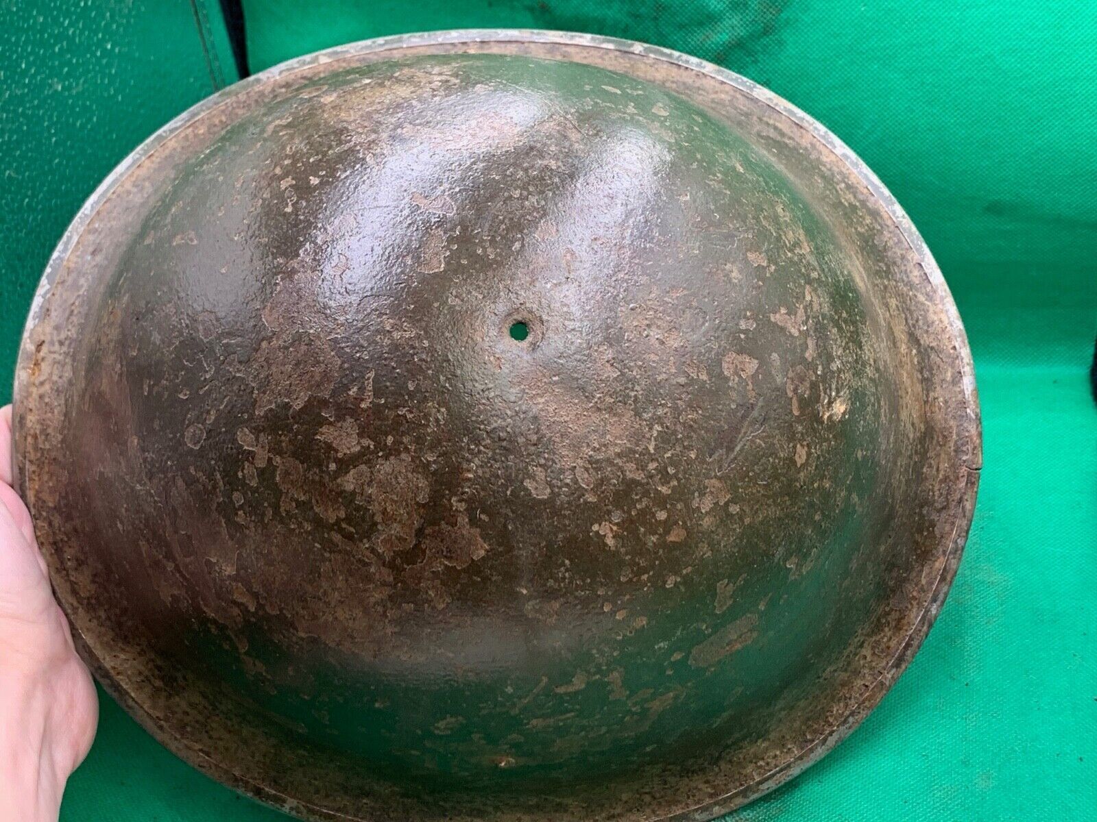 Genuine WW2 Canadian & British Army Helmet - Turtle Mk3 Helmet - The Militaria Shop