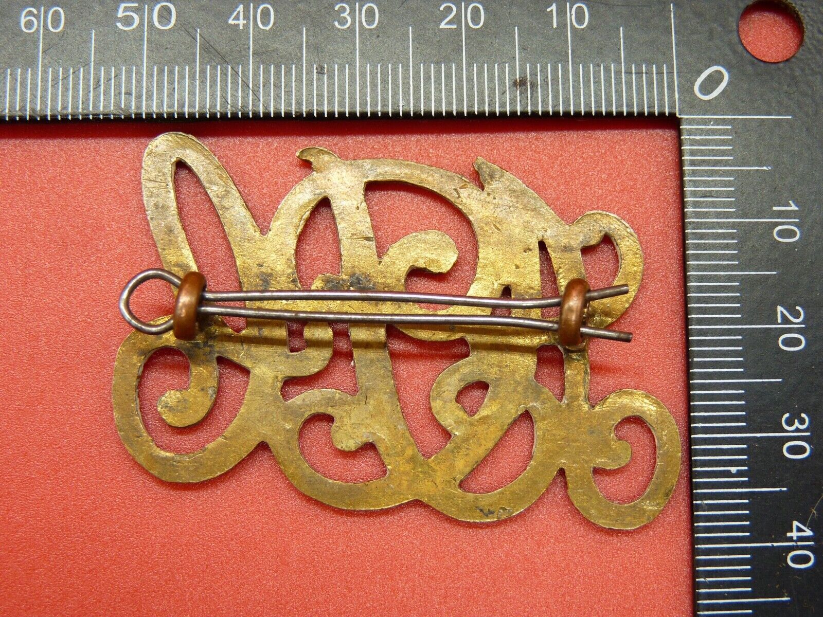 British Army Victorian APC - Army Pay Corps Helmet Plate with rear fixing loops - The Militaria Shop