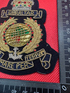 British Army Bullion Embroidered Blazer Badge - Royal Marines - Queen's Cro - The Militaria Shop