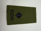 RGR Gurkha Rifles OD Rank Slides / Epaulette Pair Genuine British Army - NEW - The Militaria Shop