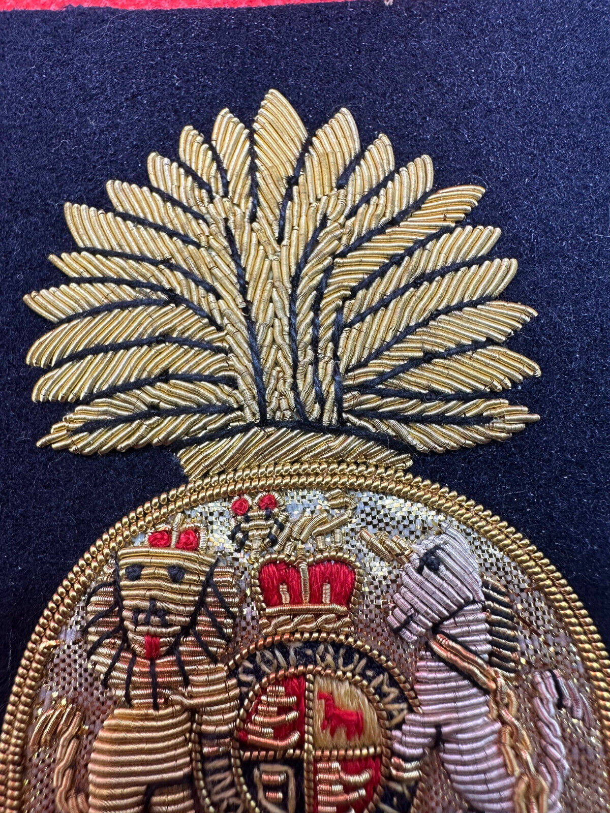 British Army Bullion Embroidered Blazer Badge - Royal Scots Fusiliers Regiment - The Militaria Shop