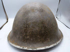 Original WW2 British / Canadian Army Mk3 High Rivet Turtle Army Combat Helmet - The Militaria Shop