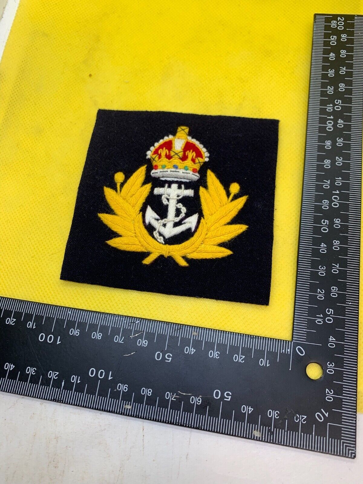 British Royal Navy Embroidered Blazer Badge - The Militaria Shop