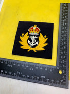 British Royal Navy Embroidered Blazer Badge - The Militaria Shop