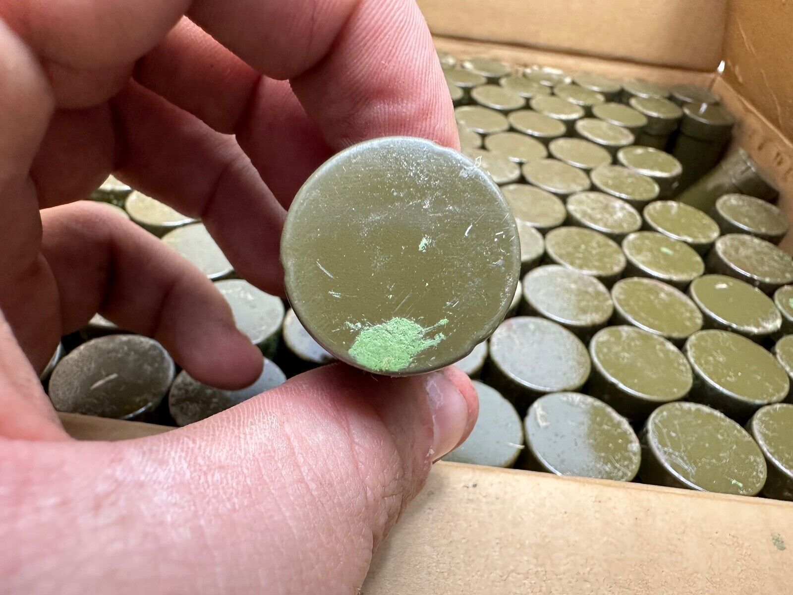 Original WW2 US Army / Airborne Green & Loam Face Paint - Unissued out of Bo - The Militaria Shop