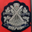 British Army Bullion Embroidered Blazer Badge - Liverpool Scottish Cameron Reg - The Militaria Shop