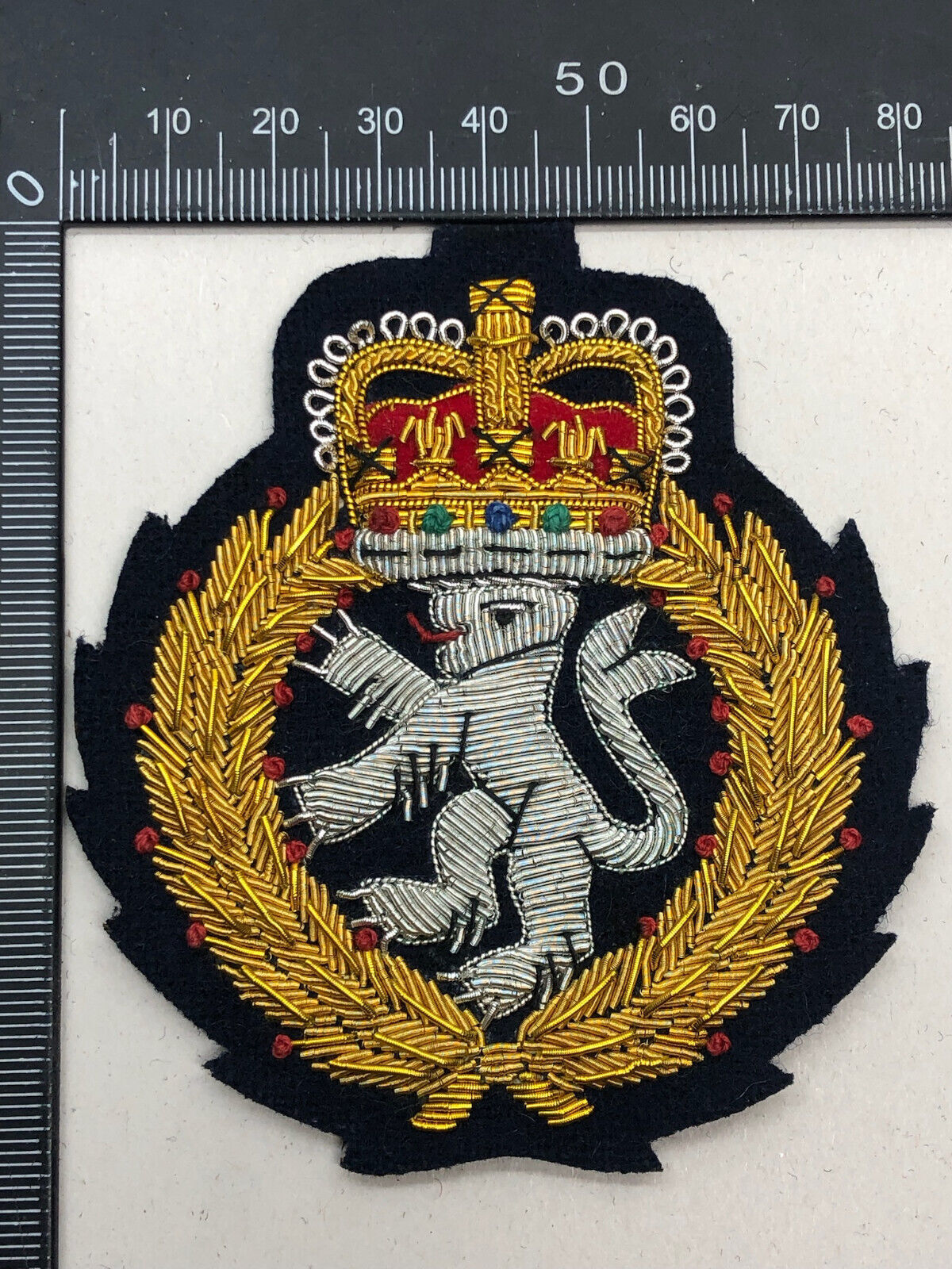 British Army Bullion Embroidered Blazer Badge - WRAC Women's Royal Army Cor - The Militaria Shop