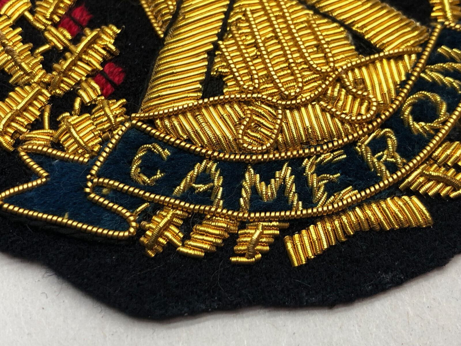 British Army Bullion Embroidered Blazer Badge - Cameron Highlanders - The Militaria Shop