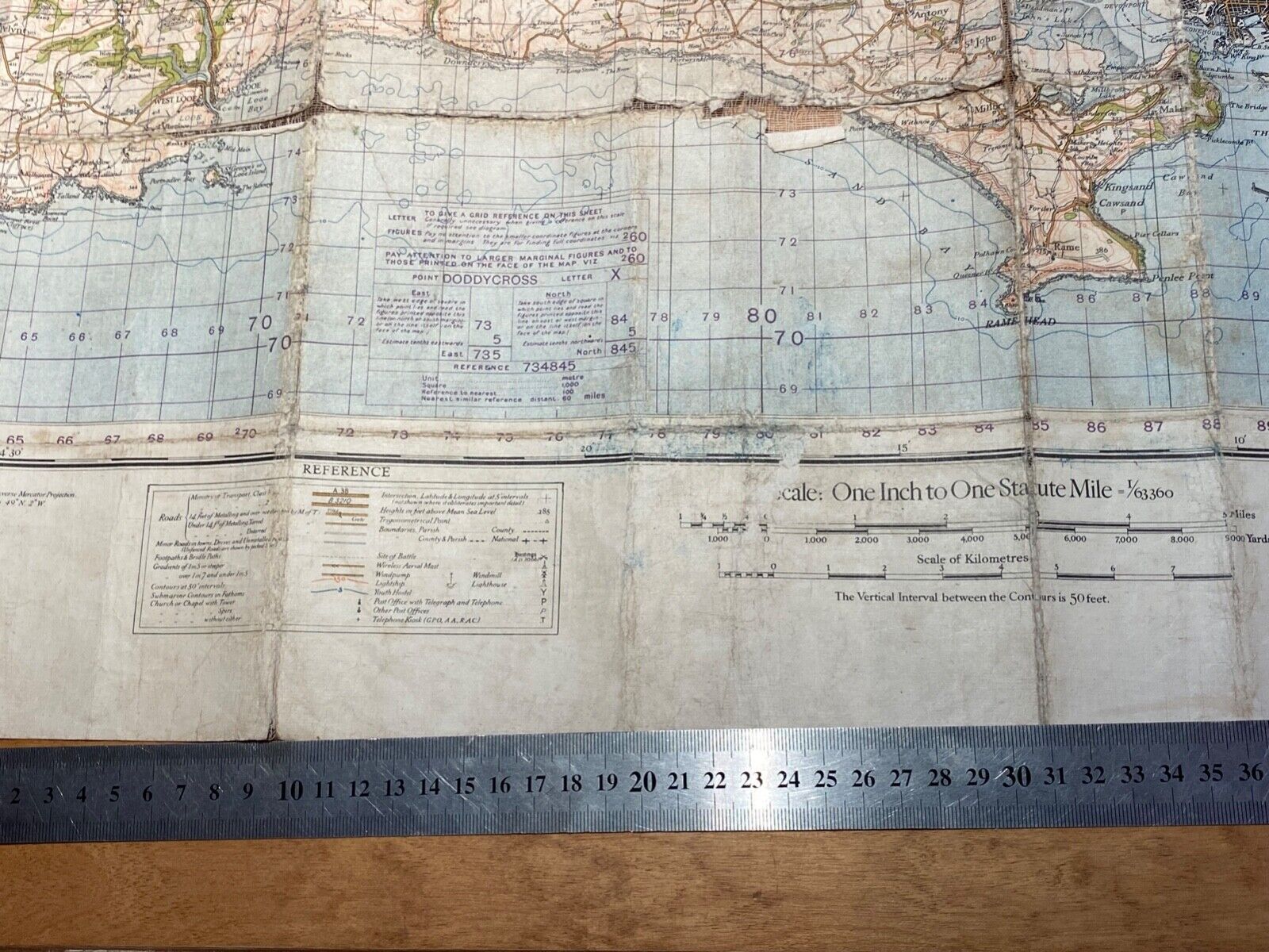 WW2 1940 British Army General Staff - War Office Army Map of PLYMOUTH. - The Militaria Shop