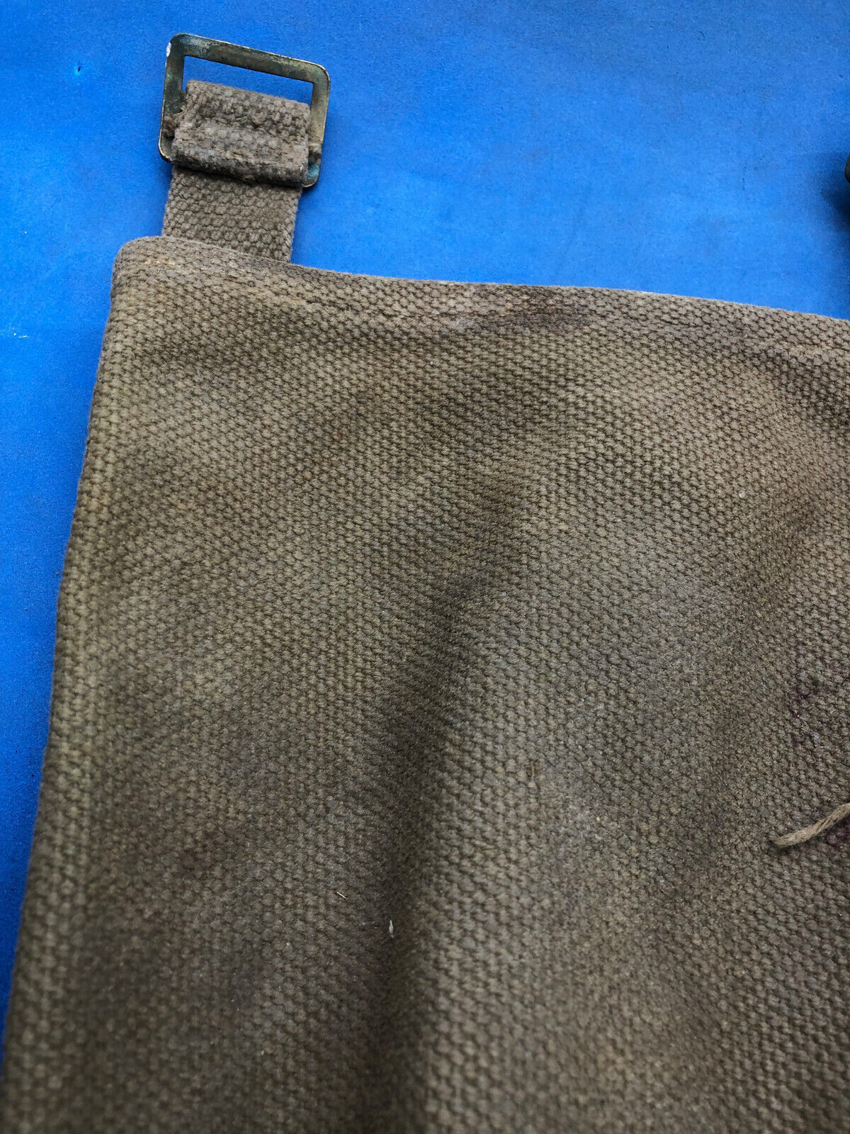 WW2 British Army 37 Pattern Webbing Water Bottle Carrier Harness - 1944 Dated - The Militaria Shop