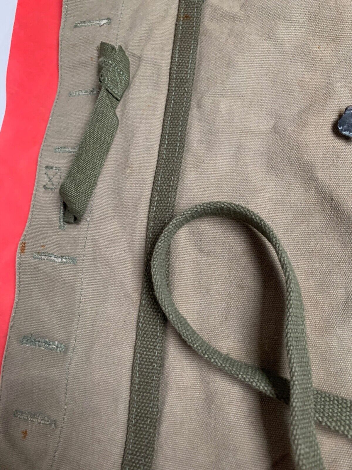 Original WW2 US Army M1928 Haversack Pack Tail - 1944 Dated - The Militaria Shop