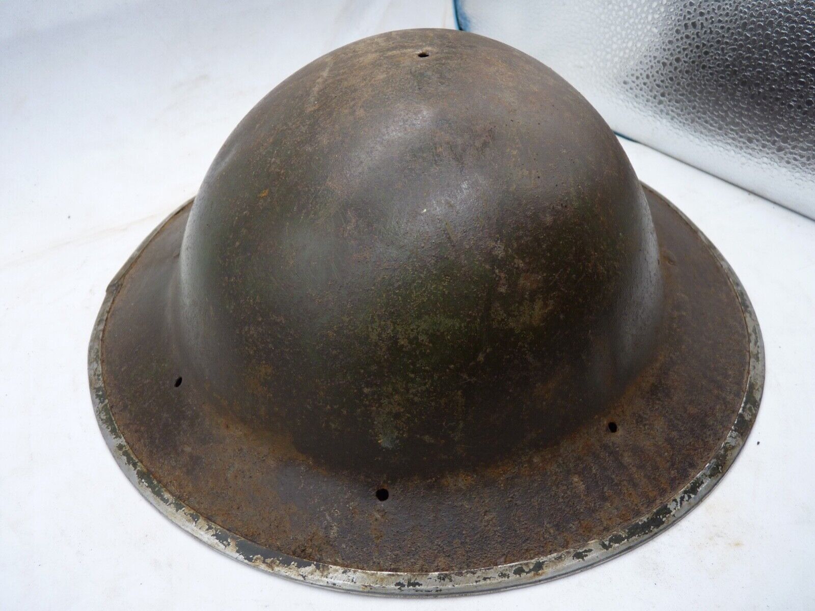 Original WW2 British Style South African Mk2 Army Combat Helmet - The Militaria Shop
