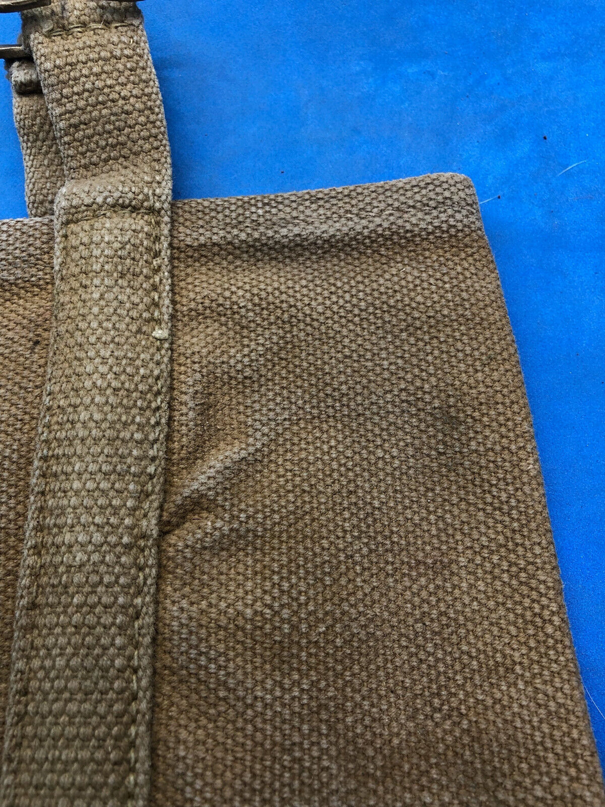 WW2 British Army 37 Pattern Webbing Water Bottle Carrier Harness - 1943 Dated - The Militaria Shop