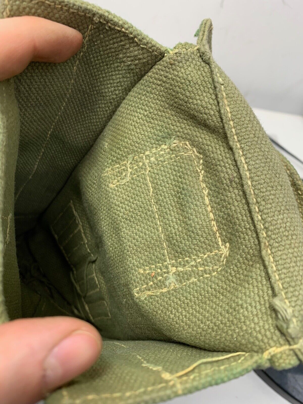 Original WW2 Pattern 37 Pattern British Army Webbing Bren Pouch - The Militaria Shop