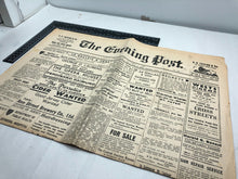 Load image into Gallery viewer, Original WW2 British Newspaper Channel Islands Occupation Jersey - October 1942 - The Militaria Shop
