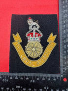 British Army Bullion Embroidered Blazer Badge - The Loyal Regiment - Kings Crown - The Militaria Shop