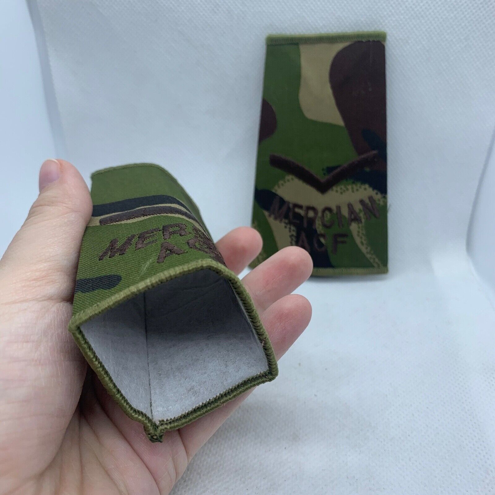 Mercian ACF DPM Rank Slides / Epaulette Pair Genuine British Army - NEW - The Militaria Shop