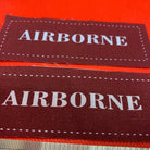 Pair of WW2 Style Printed Airborne Paratrooper Shoulder Titles - Reproduction #4 - The Militaria Shop