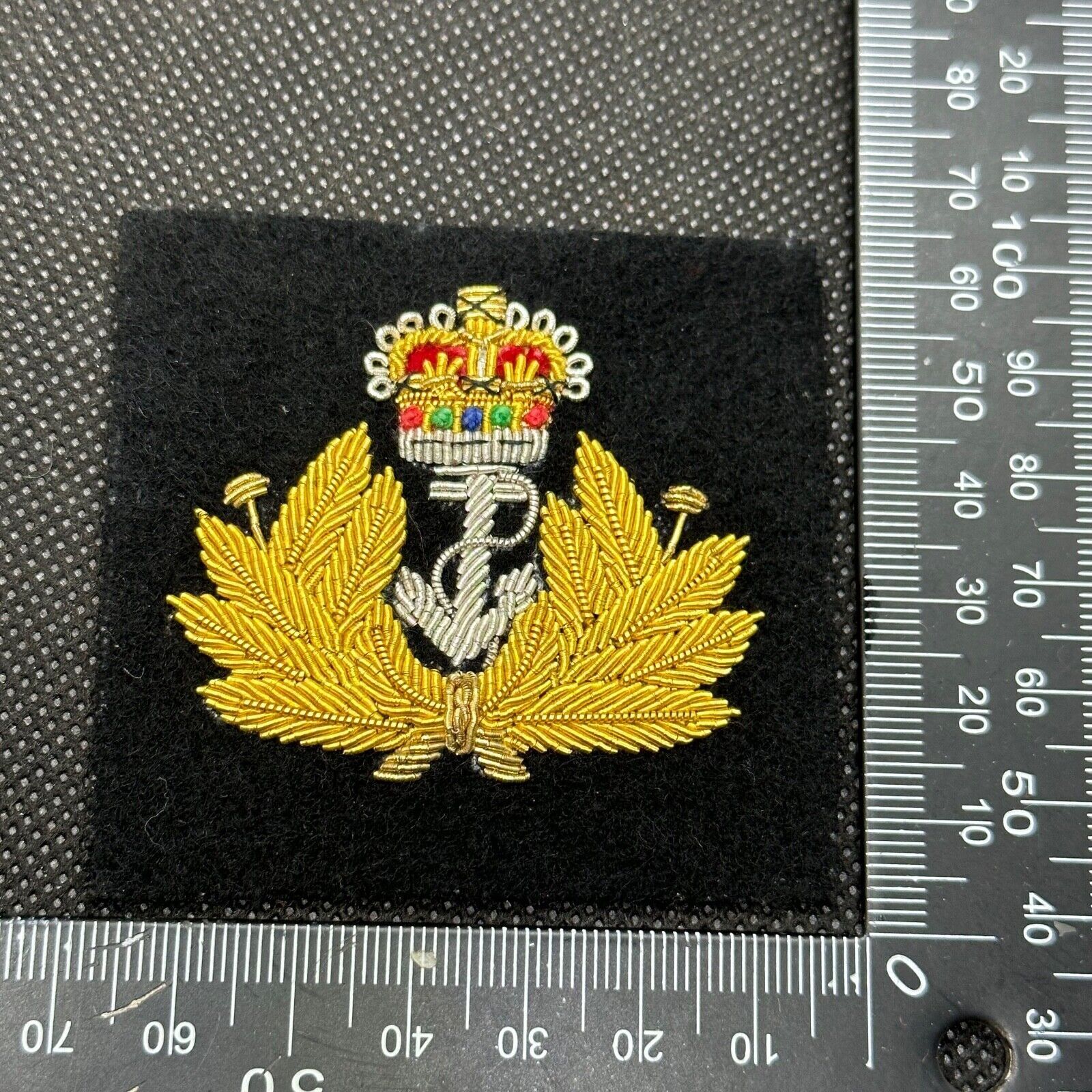 British Royal Navy Bullion Cap / Beret / Blazer Badge - UK Made - The Militaria Shop