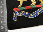 British Army Bullion Embroidered Blazer Badge - Herefordshire Regiment - The Militaria Shop