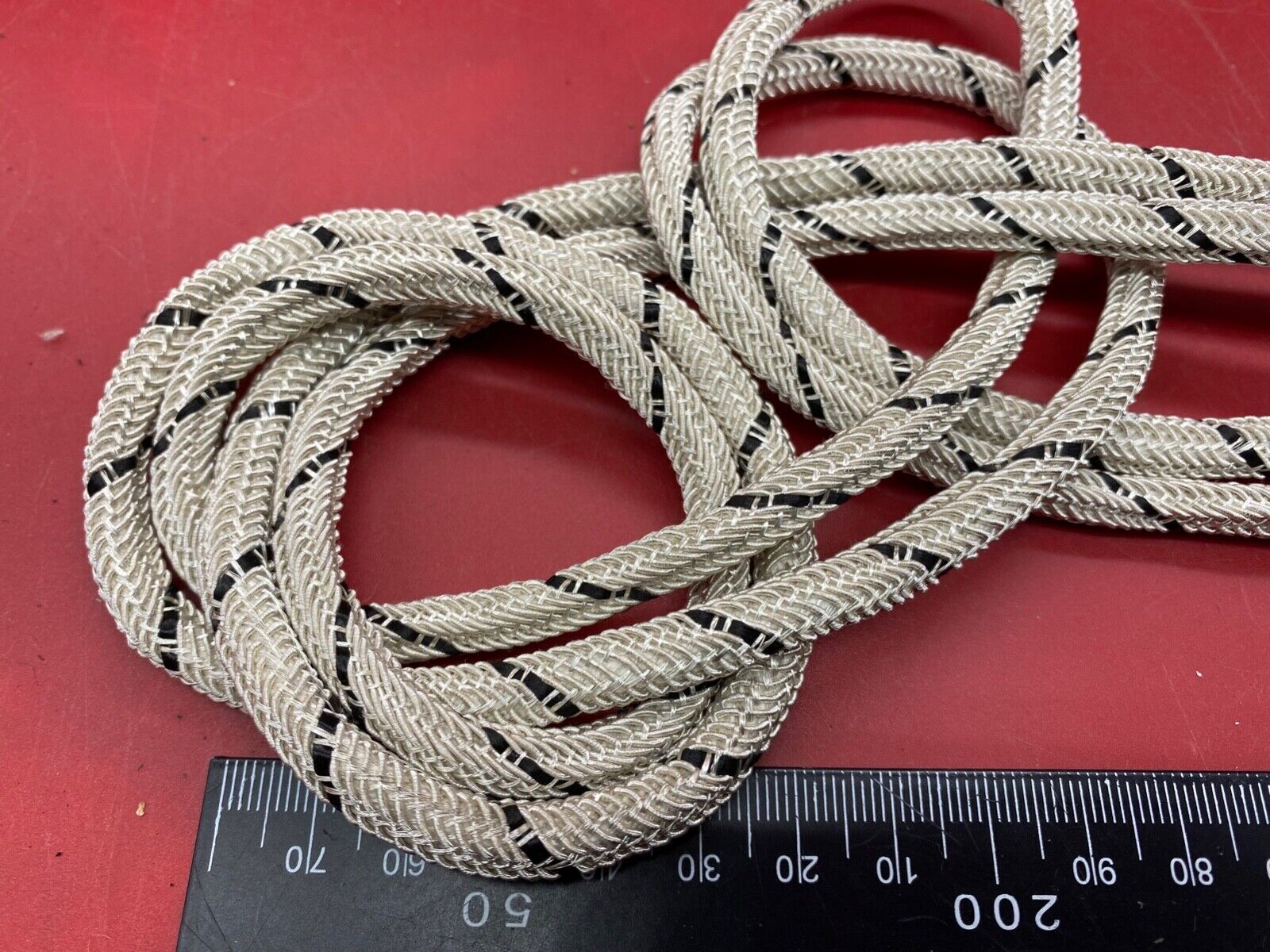 German Army Officer's Black and Silver Braid Lanyard / Aguillette. - The Militaria Shop