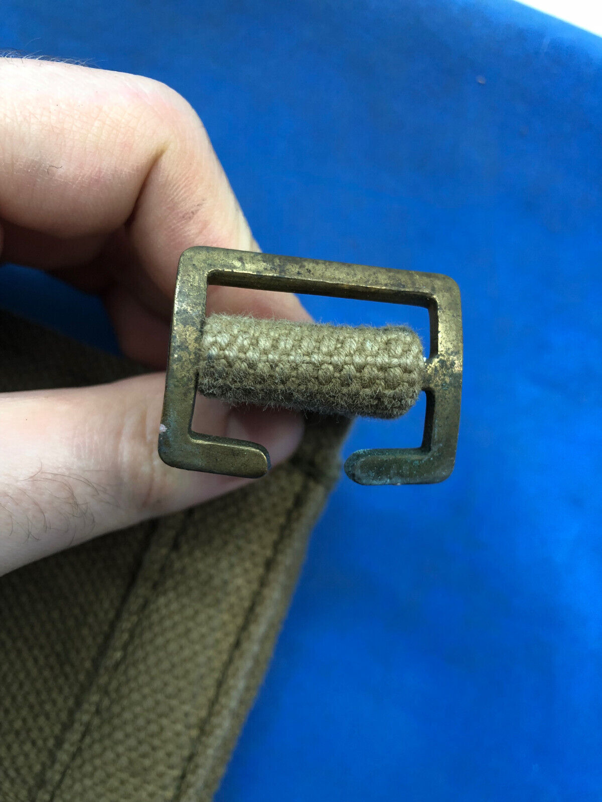 WW2 British Army 37 Pattern Webbing Water Bottle Carrier Harness - 1944 Dated - The Militaria Shop