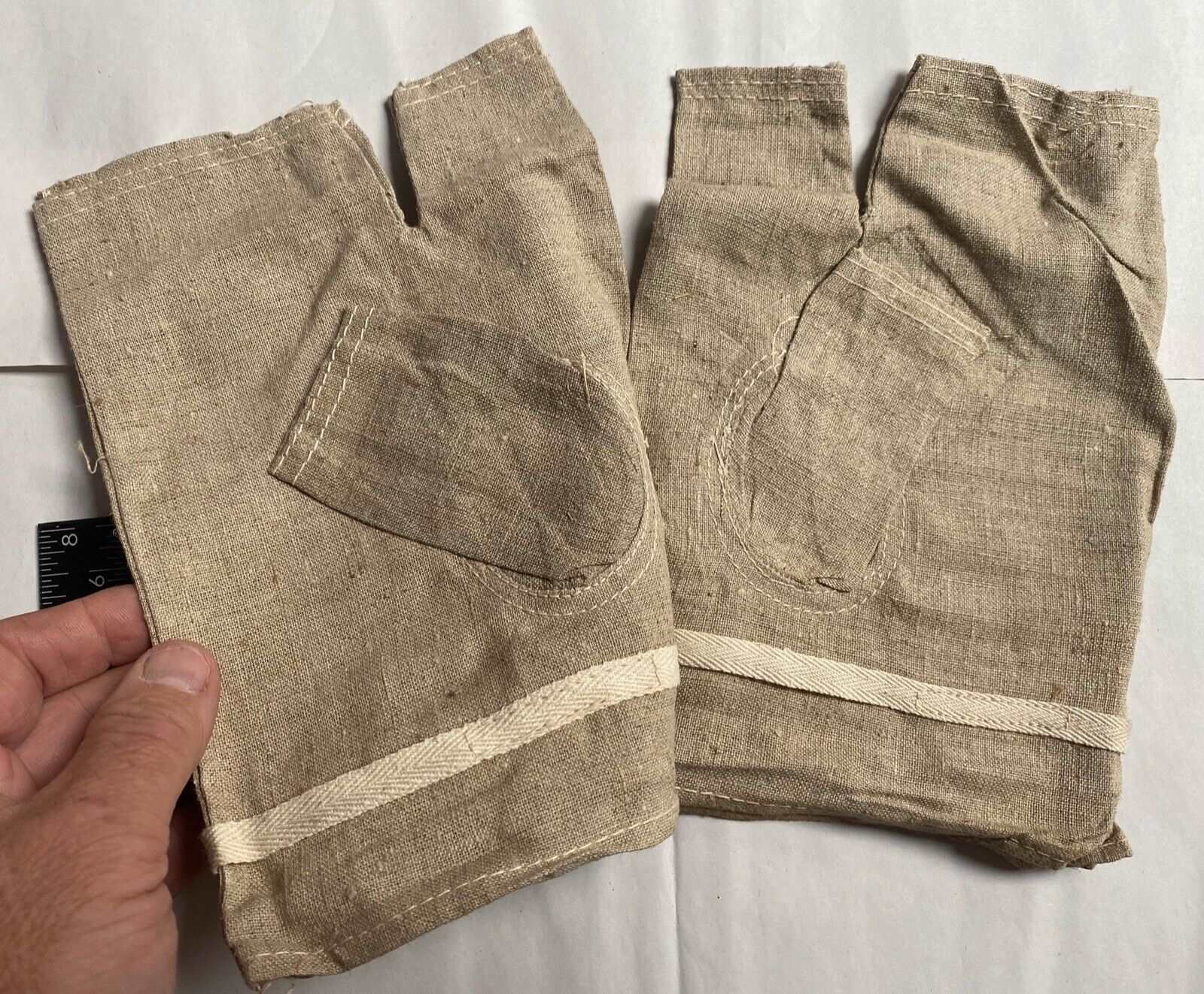 1944 Unissued Matching Pair of British Civil Defence Issue Anti-Gas Over Gloves - The Militaria Shop