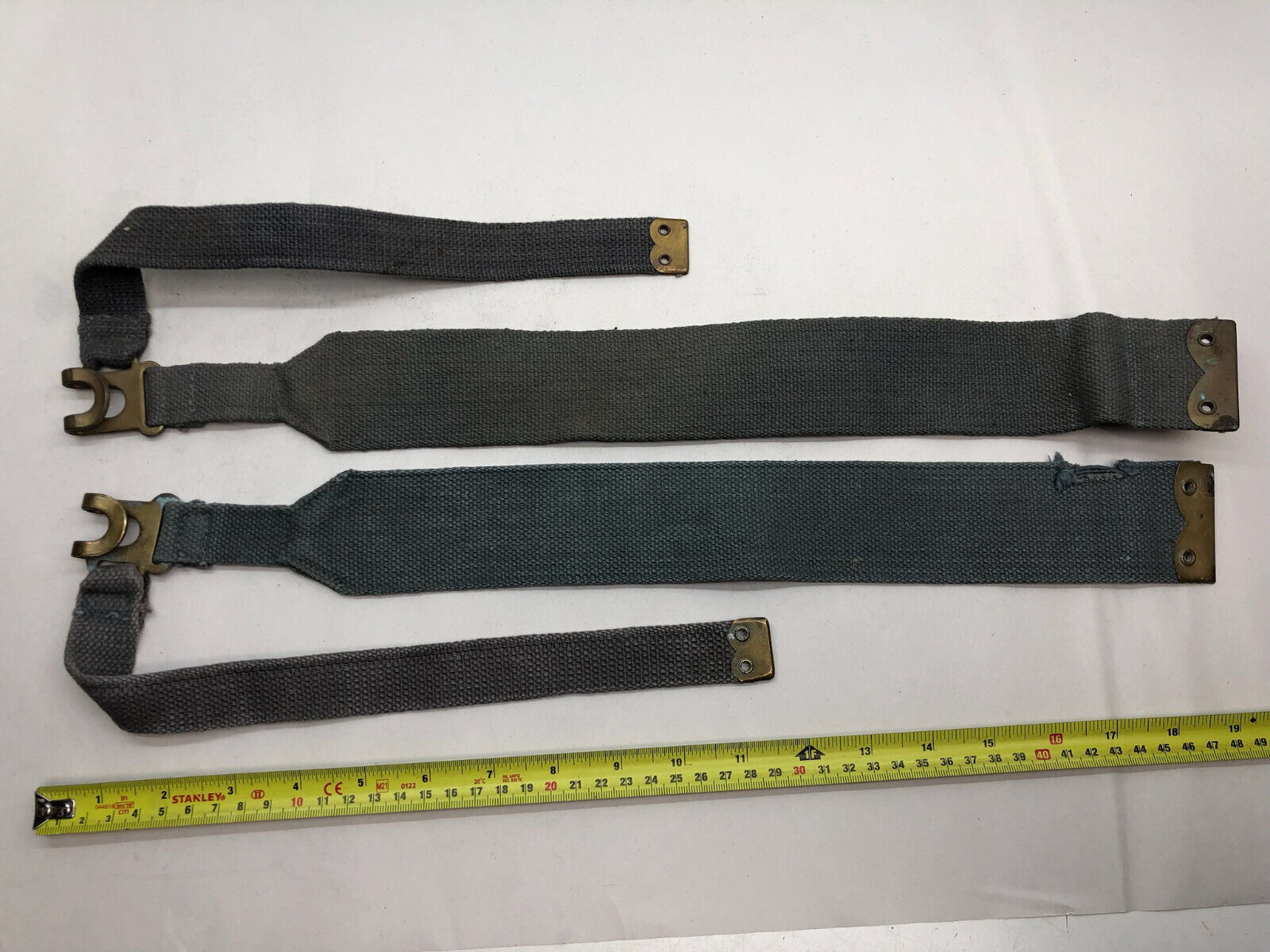 Original WW2 British Royal Air Force Blue 37 Pattern L Strap Set - The Militaria Shop