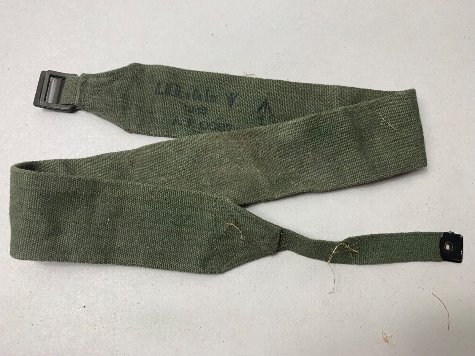 Original WW2 British Army 44 Pattern Equipment Strap - 1945 Dated - The Militaria Shop