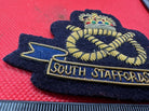 British Army Bullion Embroidered Blazer Badge - South Staffordshire Regiment - The Militaria Shop