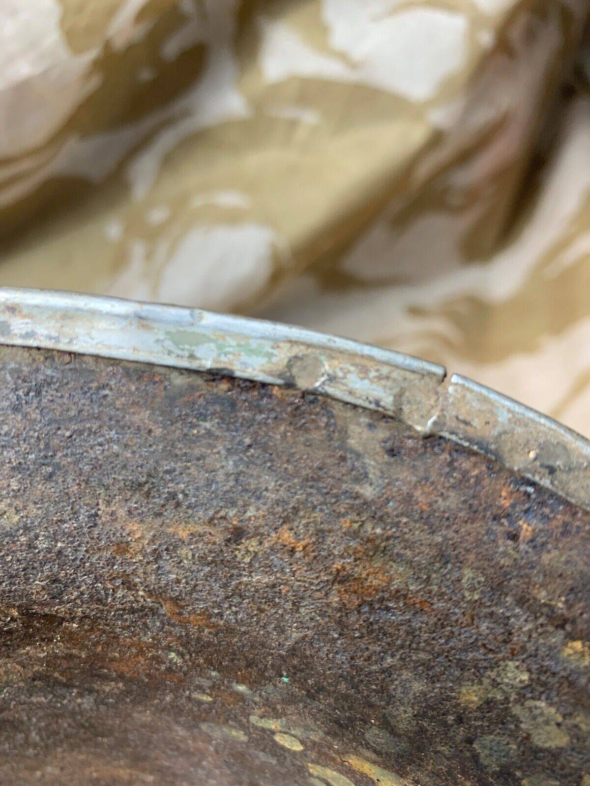 WW2 Mk3 High Rivet Turtle - British / Canadian Army Helmet - Nice Original - The Militaria Shop