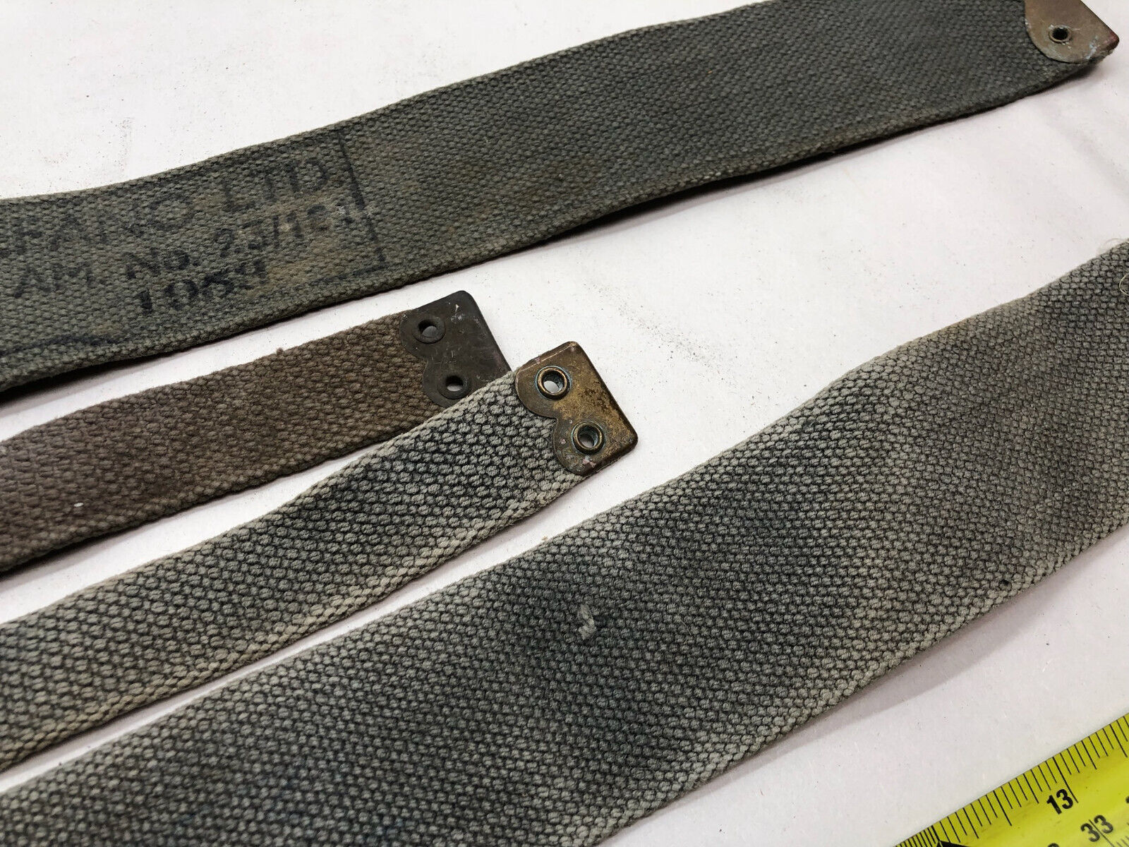 Original WW2 British Royal Air Force Blue 37 Pattern L Strap Set - The Militaria Shop