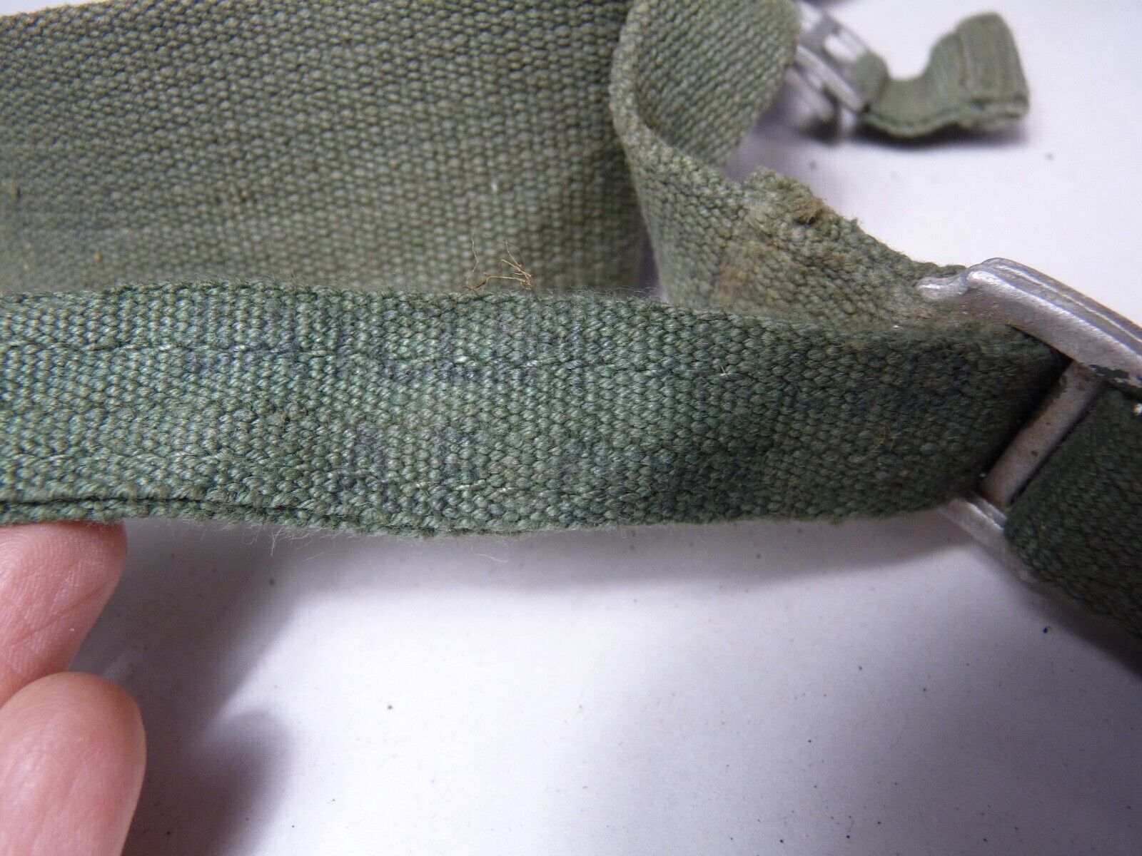Original WW2 British Army 44 Pattern Shoulder Cross Straps Set - 1945 Dated - The Militaria Shop
