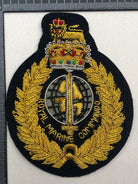 British Army Bullion Embroidered Blazer Badge - Royal Marine Commando - The Militaria Shop