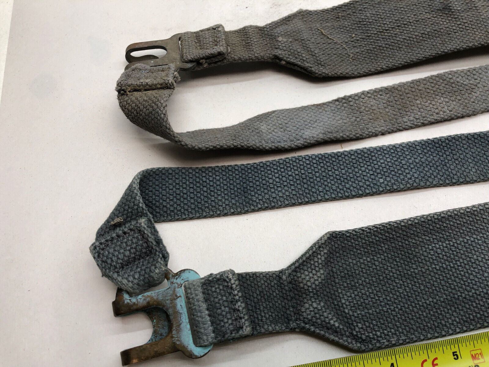 Original WW2 British Royal Air Force Blue 37 Pattern L Strap Set - The Militaria Shop