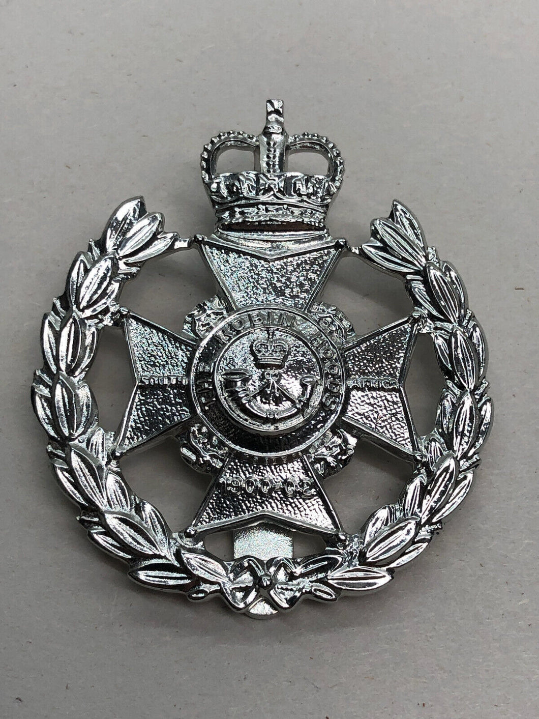 Genuine British Army Cap Badge - Robin Hood Battalion - Sherwood Foresters - The Militaria Shop