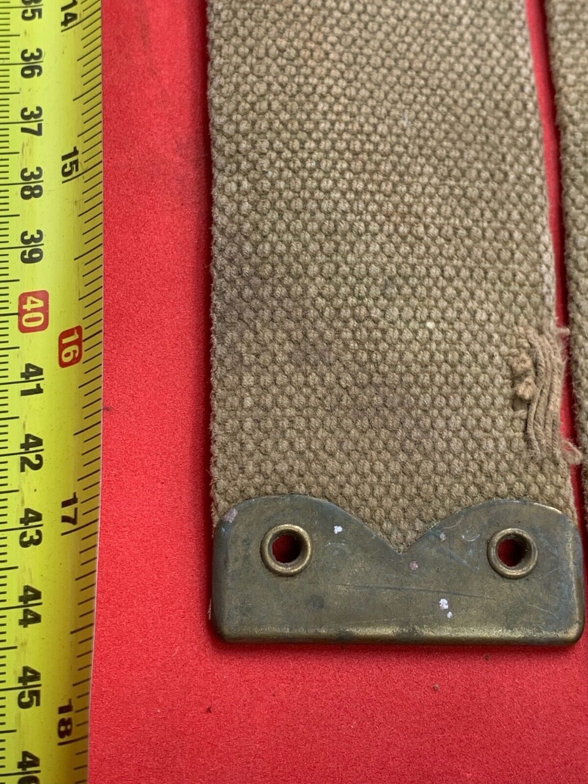 Original WW2 Pattern British Army L Straps Pair - 37 Pattern Webbing Haversack - The Militaria Shop