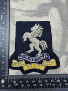 British Army Bullion Embroidered Blazer Badge - Royal West Kent Regiment - The Militaria Shop