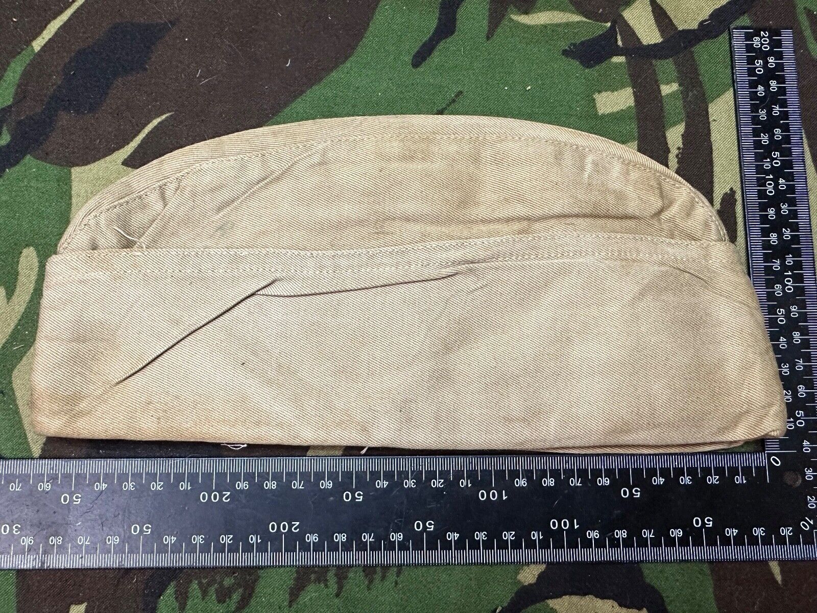 Original WW2 US Army Garrison Side Cap Hat - Old Stock - Combat Servicable - The Militaria Shop