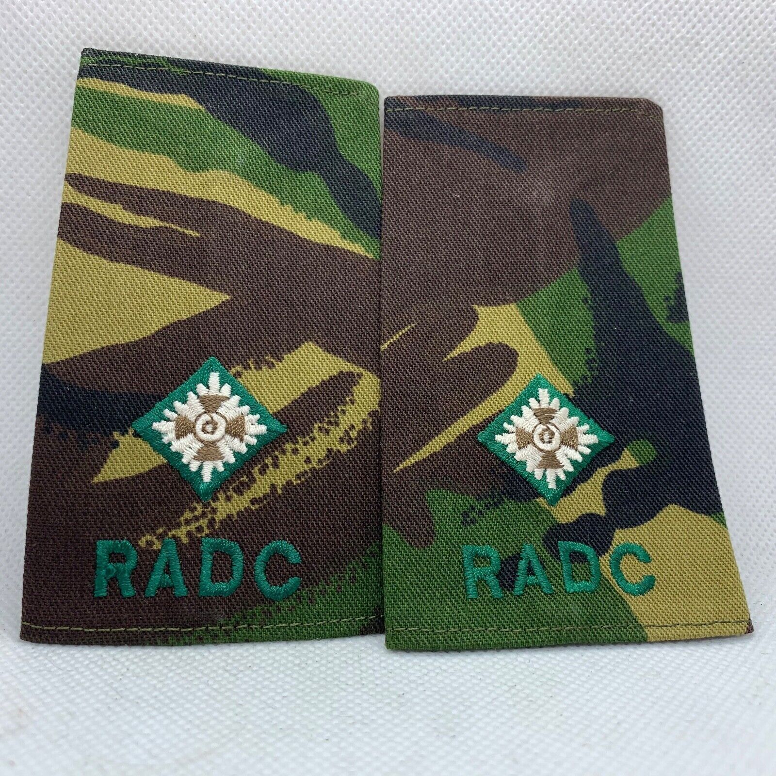 RADC Army Dental Corps Rank Slides / Epaulette Pair Genuine British Army - NEW - The Militaria Shop