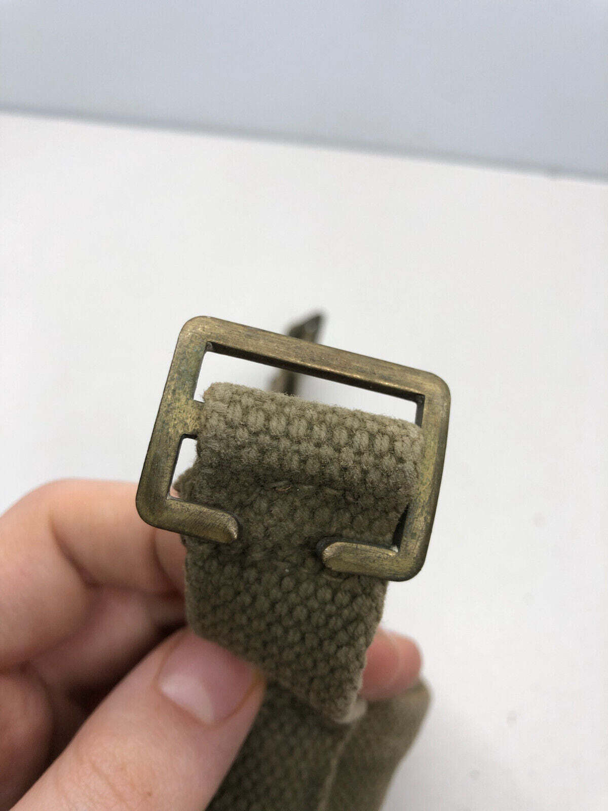 WW2 British Army 37 Pattern Webbing Water Bottle Carrier Harness - 1941 Dated - The Militaria Shop